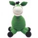 Мягкая игрушка natureZOO Ослик зеленый 20 см 10055, Зелёный