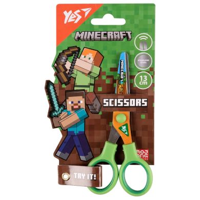 Ножиці Yes Minecraft 13см, з принтом на лезі 480440