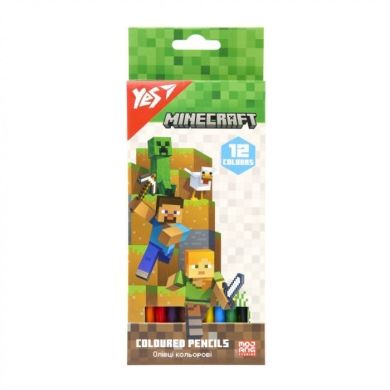 Карандаши цветные Yes 6 цветов Minecraft 290758