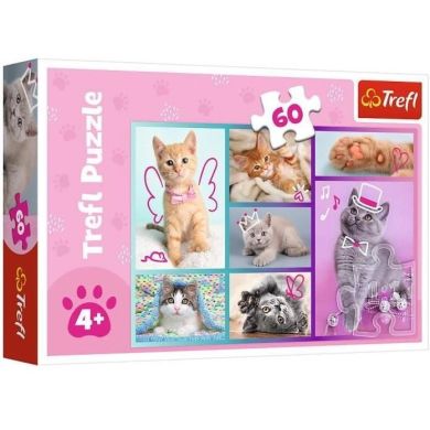 Пазли (60 елементів) Милі котики Trefl 17373