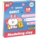 Пластилін Yes, 10 кольорів 200г Line Friends 540664