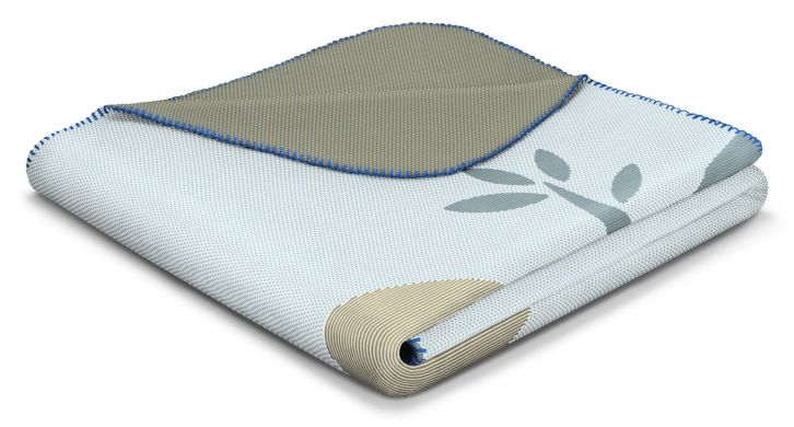 Плед Lazy Days Biederlack Блакитний 731272, 150 x 200