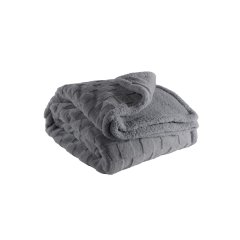 Плед RAVA 150x200 см, сірий Tiseco 3588GREY