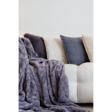 Плед RAVA 150x200 см, сірий Tiseco 3588GREY