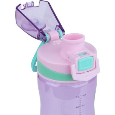Пляшечка для води, 650 мл, фіолетова Kite K21-395-04, Фіолетовий