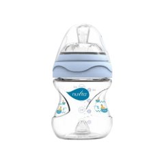 Пляшка для годування антиколькова Nuvita Mimic 150 мл 0м + блакитна NV6010Blue, Блакитний
