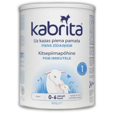 Початкова дитяча молочна суміш Kabrita 1, 800г. на основі козячого молока (від 0 до 6 міс.) 8716677008608