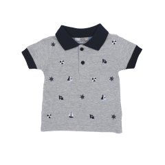 Поло дитяче Dr. Kid 12м сіре DK508/PV20