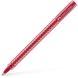 Ручка кулькова Faber-Castell Grip 2020 М червона 0.7 мм, тригранний прозорий корпус, 544521