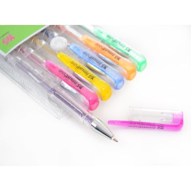 Ручки гелевые Glitter, набор 6 шт YES 411702