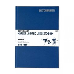 Скетчбук SketchMarker В5 44 аркушів 180 г синій MGLHM/FAWN