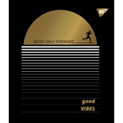 Зошит для записів А5/96 кл. YES Good vibes мат. ВДЛ+ УФ-спл+Pantone Gold 766903