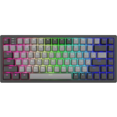 Игровая клавиатура DARK PROJECT KD83A Gateron Cap Teal RGB ENG/RUS Black/Cloud Grey KB-GCT-871-100004