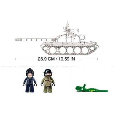Конструктор M38-B1135 танк, 1:35, 3в1, 604 деталей, фигурки, кор., 48-33-7 см.