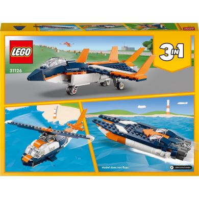Конструктор Надзвуковий літак 215 деталей LEGO Creator 31126