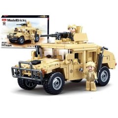 Конструктор SLUBAN M38-B0837 Model Bricks: Штурмовой автомобиль Хамер Н2, 265 деталей M38-B0837