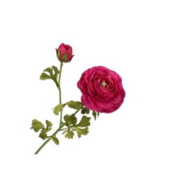 Цветок искусственный Лютик темно-розовый 63 см. Silk-ka 138245