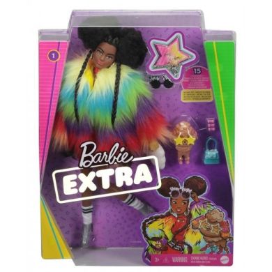 Лялька Barbie Барбі Екстра в райдужній накидці GVR04