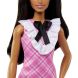 Лялька Barbie Барбі Модниця в рожевій сукні з жабо HJT06