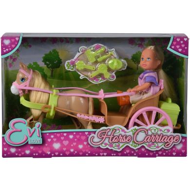 Кукольный набор Эви и карета с лошадью и аксесс., 3+ 5733649