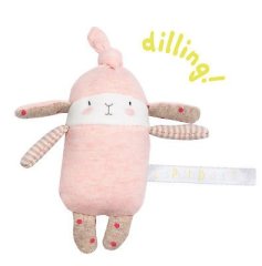 Маленький брязкальце зайчик Лулу Les Petits Dodos Moulin Roty 663003, Рожевий