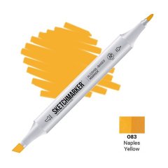 Маркер спиртовой двухсторонний Sketchmarker, Неаполитанский желтый SM-083