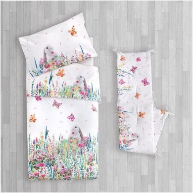 Набір білизни ВUTTERFLY (ковдра 120*150, обмежувач 40*180) TRUDI 23578/8600