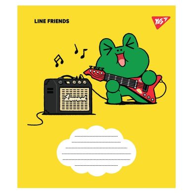 Нотная тетрадь YES А5/12 Line friends YES 766255