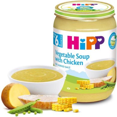 Овощной суп HiPP С курицей с 6 месяцев 190 г 7973