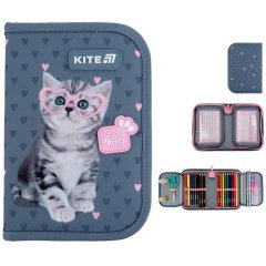 Пенал Kite 1 відділення 2 відвороти з наповненням Studio Pets SP25-622H-1