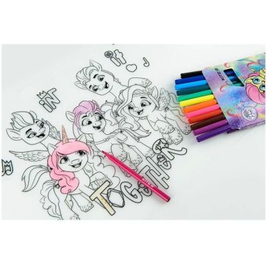 Подкладка силиконовая раскраска 30х40см, My Little Pony Kite LP22-424