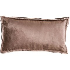 Подушка 60x30 см BAXLEY оксамит сірий + льон натуральний Light&Living 6884974