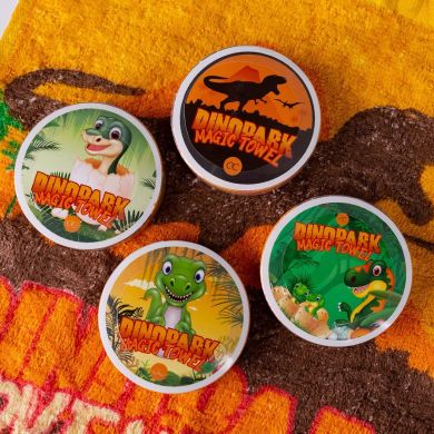 Рушник DINOPARK ADVENTURE 30*30см, колір: зелений/помаранчевий/коричневий ACCENTRA 3254919 4015953664724