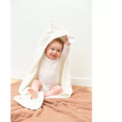 Рушник з капюшоном 80x80 муслінове terry teddy CCBCJMTB