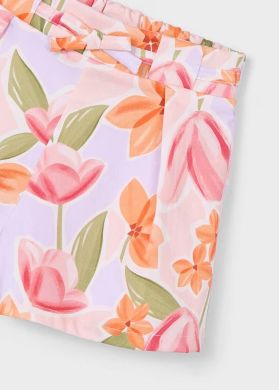 Шорти-спідниця зі складками та принтом Mayoral Рожевий 3906