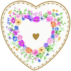 Скринька для коштовностей з порцел. &Oslash;12см у формі серця MON AMOUR POZZI MILANO 3112MAMO