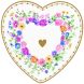 Скринька для коштовностей з порцел. &Oslash;12см у формі серця MON AMOUR POZZI MILANO 3112MAMO