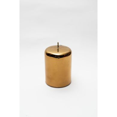 Свічка циліндрична 100x70 Золотий вельвет Candele Firenze PL100070MW40 8026159048979