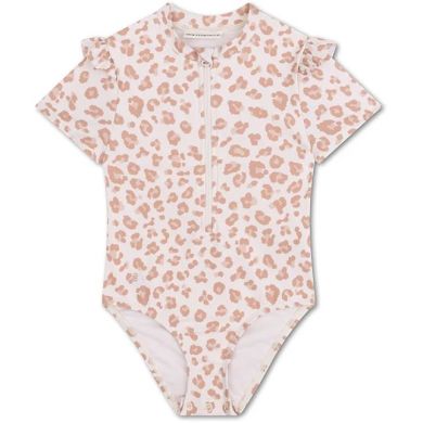 Цілісний купальник з коротким рукавом Neutral Leopard 110/116 Swim Essentials 2024SE1140