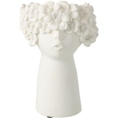 Ваза декоративна FLOWERS LADY біла S (18x16,5x27,5cм) J-LINE 63611