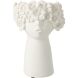 Ваза декоративна FLOWERS LADY біла S (18x16,5x27,5cм) J-LINE 63611