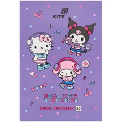 Зошит для нот А4, 20 л, Hello Kitty HK26-404