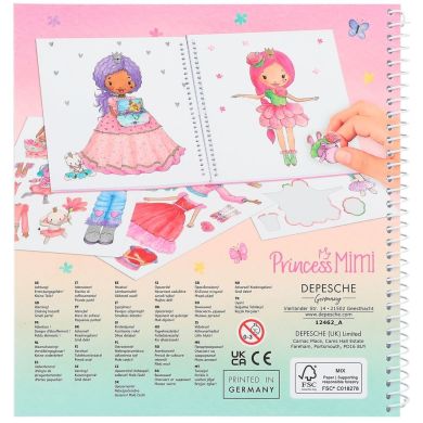 Альбом для творчості з наклейками Одягни мене Princess Mimi 0412462
