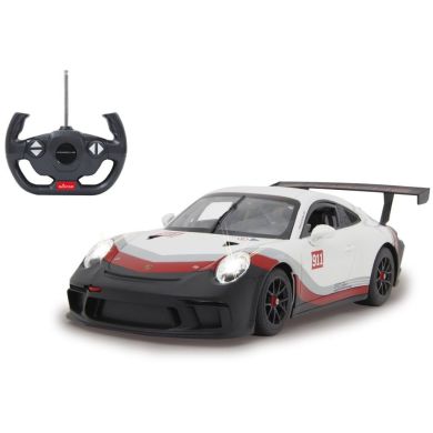 Автомобиль на радиоуправлении Porsche 911 GT3 Cup 1:14 белый 27 МГц Rastar Jamara 405153