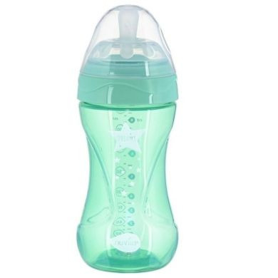 Дитяча антиколькова пляшечка Nuvita Mimic Cool 250 мл зелена NV6032GREEN, Зелений