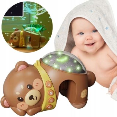 Игрушка Funmuch Проектор на кровать Мишка, колыбельные, белый шум FM333-1