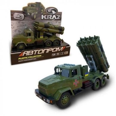 Іграшка військова техніка арт.KR-2202-04 АВТОПРОМ КРАЗбатарейки світло звук. у кор. 32 5*19*12см