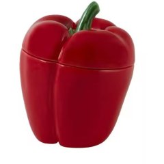 Ємність з кришкою мала Pepper червона Bordallo Pinheiro 6501878