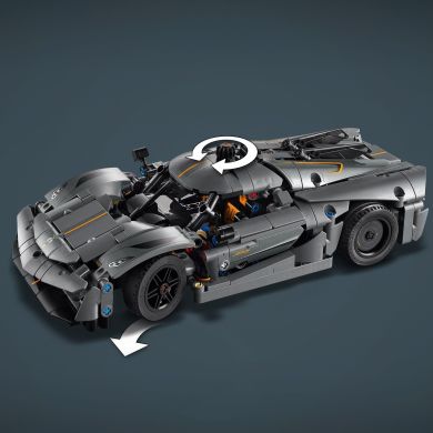 Конструктор LEGO TECHNIC Koenigsegg Jesko Absolut &mdash; сірий гіперкар 42173