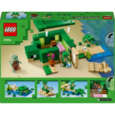Конструктор Пляжный дом в форме черепахи LEGO Minecraft 21254